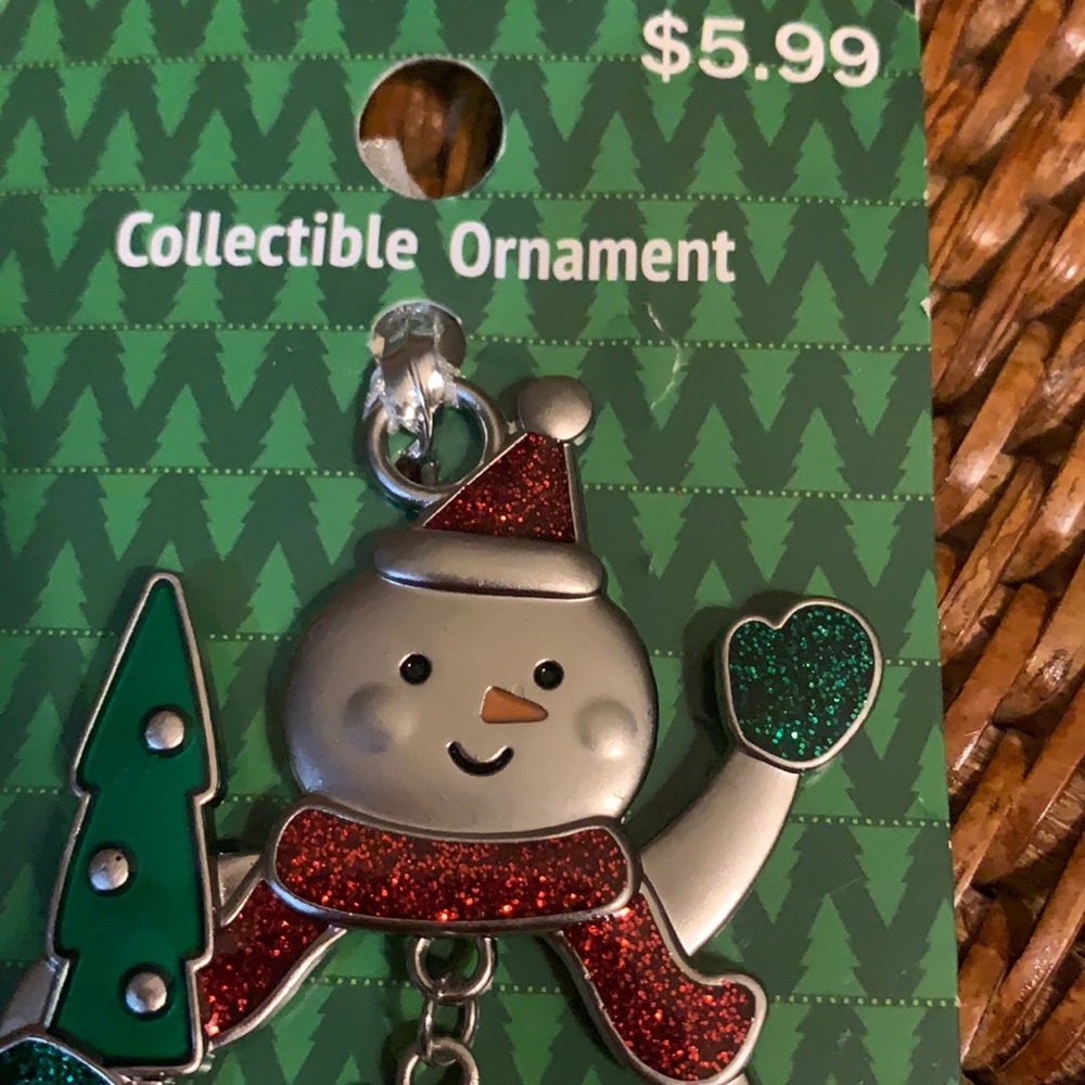 🌸 $3 if bundled NORA Engraved Collectible Snowman Christmas Ornament GANTZ NWT - Picture 3 of 7